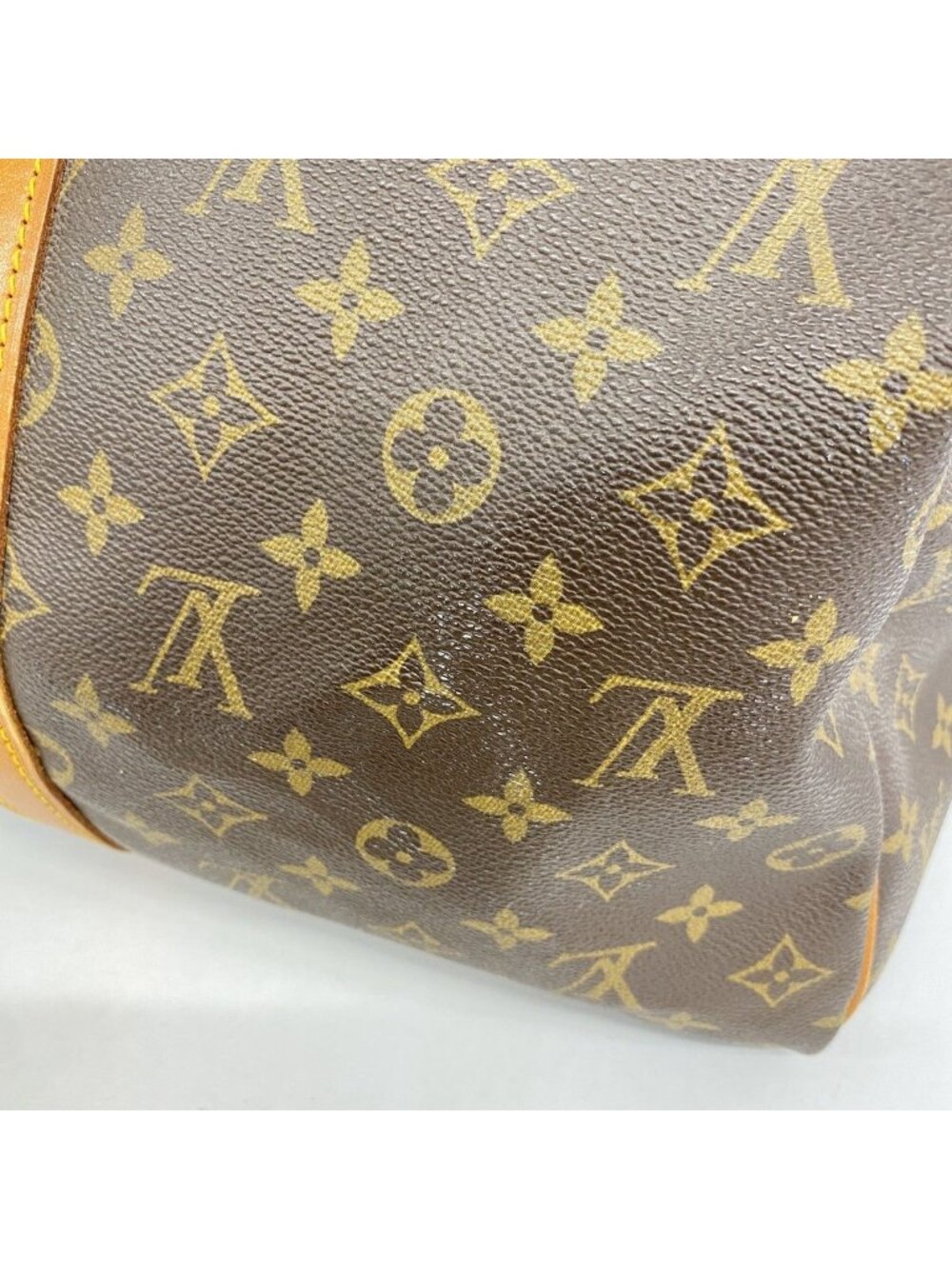 ★SOLD★ Louis Vuitton Boston Bag Monogram Keepall Bandouliere 50 Brown - Picture 9 of 10